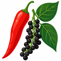 Cayenne and black pepper